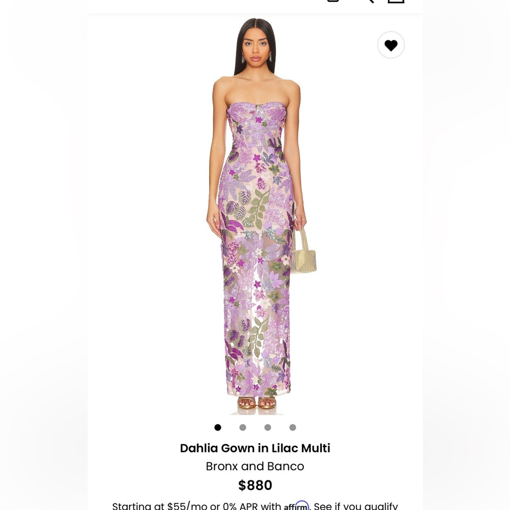 Bronx and Banco Dahlia Gown in Lilac